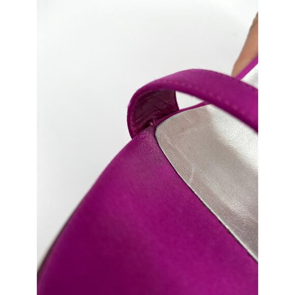 Manolo Blahnik Pink Heels with Silver Accents - Picture 8 of 16